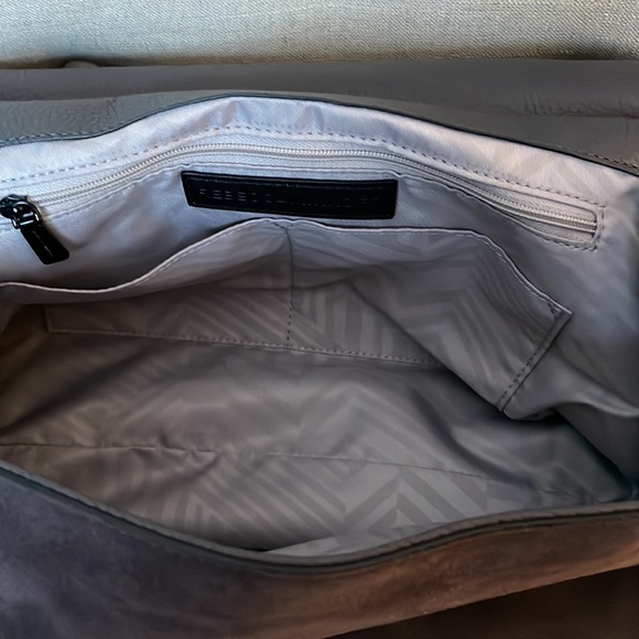 Brand new Rebecca Minkoff satchel grey, suede and leather - Picture 3 of 4